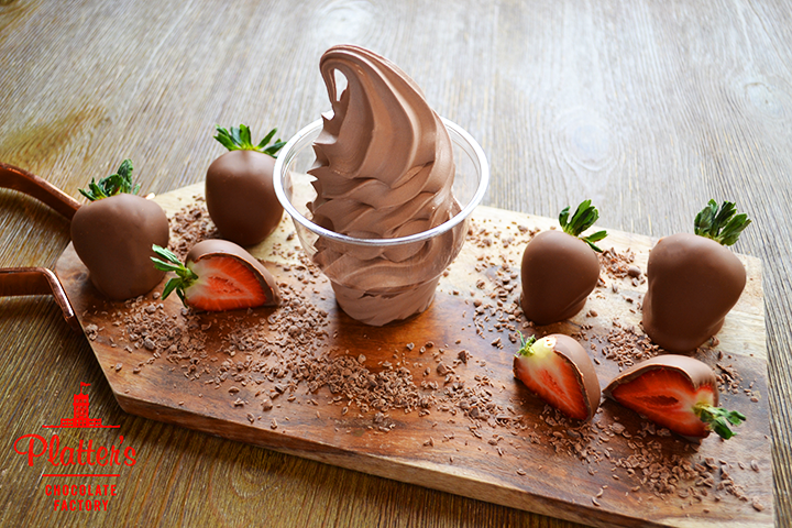 Custard Of The Week Is Chocolate Covered Strawberry Platter S Chocolates