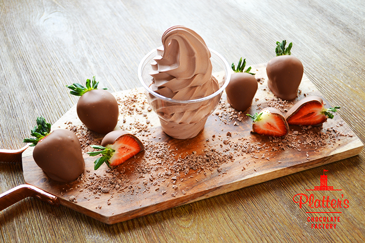 Custard Of The Week Is Chocolate Covered Strawberry Platter S Chocolates