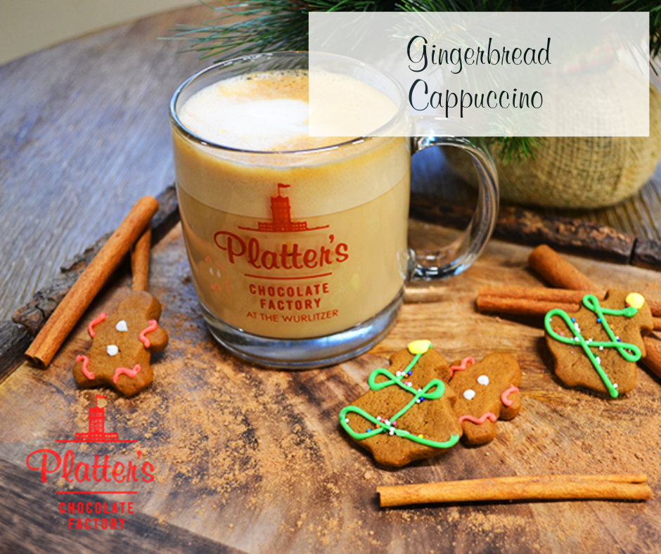 Platter’s Café December Drink Specials: Gingerbread Cappuccino 